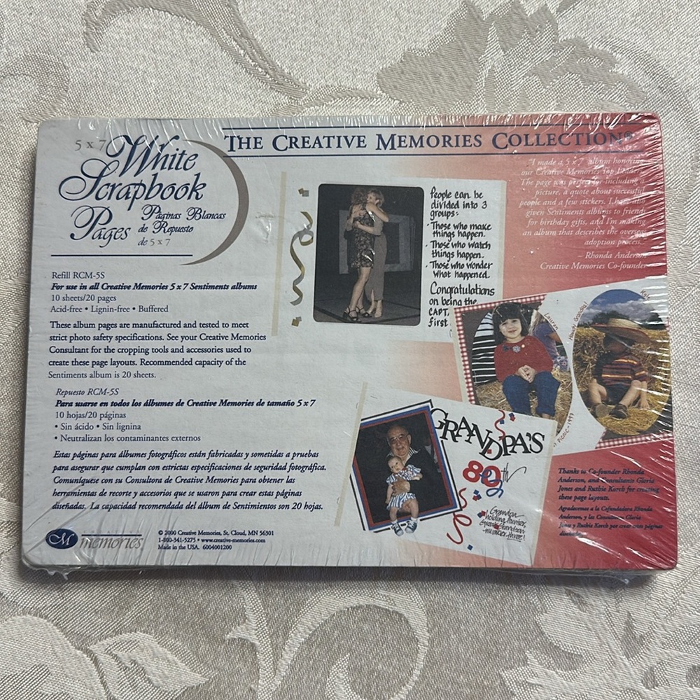 5 x 7 Pink Sentiments Creative Memories Album & White Scrapbook Pages - Picture 4 of 5
